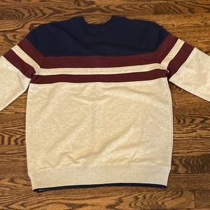 Ben Sherman Men’s  Striped Crewneck Sweater Sweatshirt